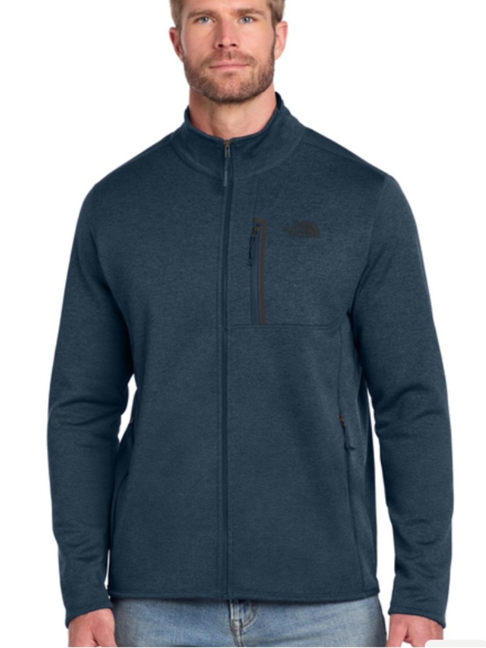 The North Face® Skyline Blue Full-Zip Fleece Jacket NWT Outdoors Hiking XL